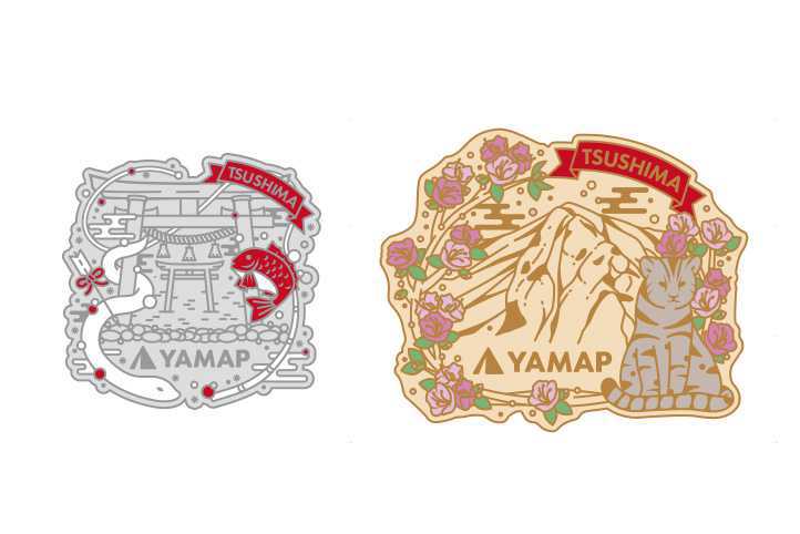 島に伝わる神話をモチーフにした限定ピンバッジ